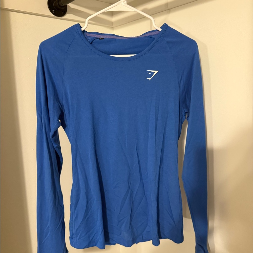 Gymshark Women’s Blue Long Sleeve Athletic Top